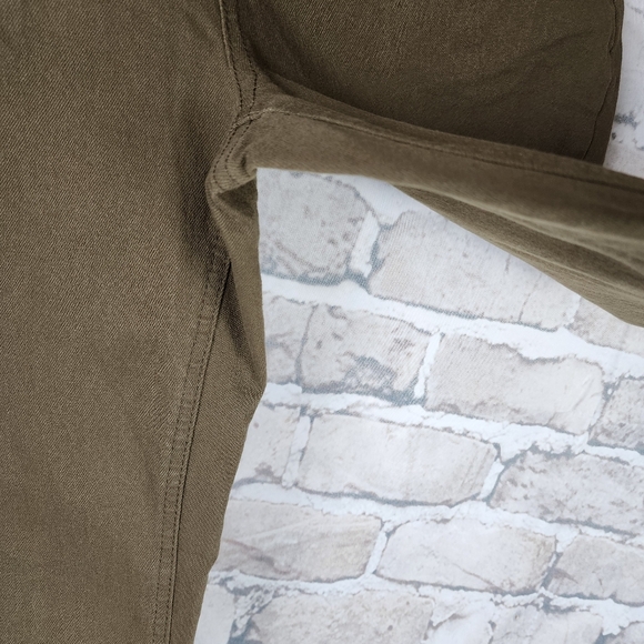 OAK + FORT Cotton Twill Ankle  Pant Straight Leg Tobacco Size 32 - Picture 7 of 9